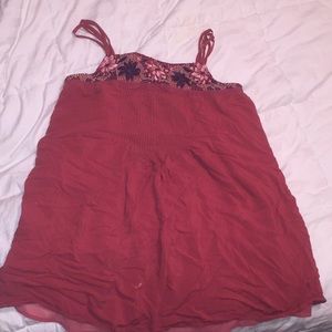 A spaghetti strap dress